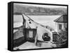 The Teignmouth-Shaldon Toll Bridge, over the River Teign, Devon, England-null-Framed Stretched Canvas