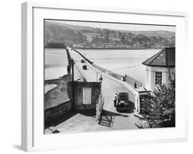 The Teignmouth-Shaldon Toll Bridge, over the River Teign, Devon, England-null-Framed Photographic Print