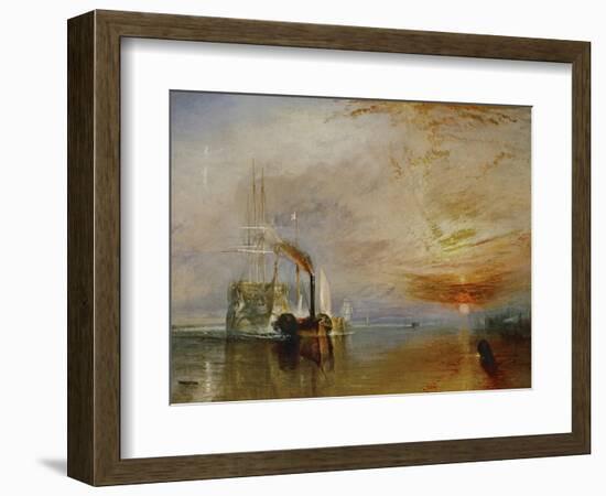 The Temeraire Towed to Her Last Berth (AKA The Fighting Temraire)-JMW Turner-Framed Giclee Print