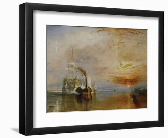 The Temeraire Towed to Her Last Berth (AKA The Fighting Temraire)-JMW Turner-Framed Giclee Print