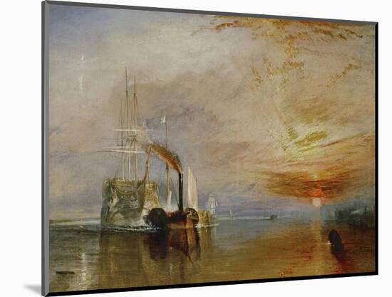 The Temeraire Towed to Her Last Berth (AKA The Fighting Temraire)-JMW Turner-Mounted Giclee Print