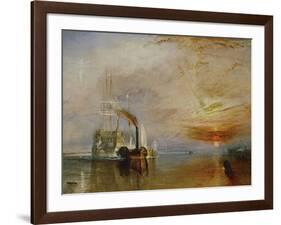 The Temeraire Towed to Her Last Berth (AKA The Fighting Temraire)-JMW Turner-Framed Giclee Print