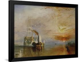 The Temeraire Towed to Her Last Berth (AKA The Fighting Temraire)-JMW Turner-Framed Giclee Print