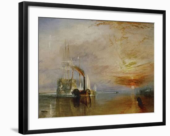 The Temeraire Towed to Her Last Berth (AKA The Fighting Temraire)-JMW Turner-Framed Giclee Print