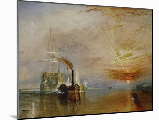 The Temeraire Towed to Her Last Berth (AKA The Fighting Temraire)-JMW Turner-Mounted Giclee Print