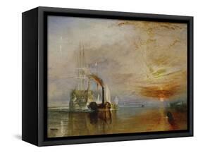 The Temeraire Towed to Her Last Berth (AKA The Fighting Temraire)-JMW Turner-Framed Stretched Canvas