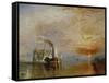 The Temeraire Towed to Her Last Berth (AKA The Fighting Temraire)-JMW Turner-Framed Stretched Canvas