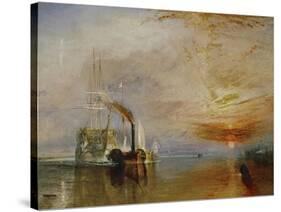 The Temeraire Towed to Her Last Berth (AKA The Fighting Temraire)-JMW Turner-Stretched Canvas