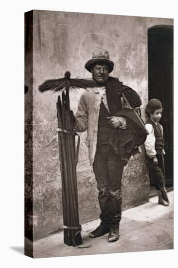 The Temperance Sweep, Woodbury Type Photograph-John Thomson-Stretched Canvas