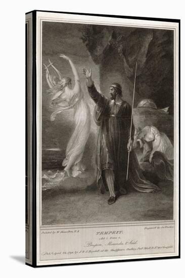 The Tempest, Act I, Scene II: Whilst Miranda Sleeps Prospero Confers with Ariel-Frederick Burr Opper-Stretched Canvas
