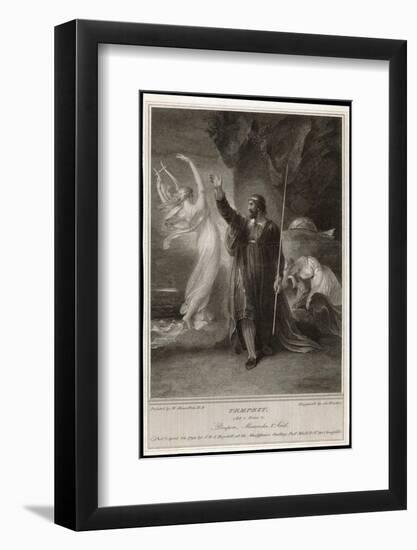 The Tempest, Act I, Scene II: Whilst Miranda Sleeps Prospero Confers with Ariel-Frederick Burr Opper-Framed Photographic Print