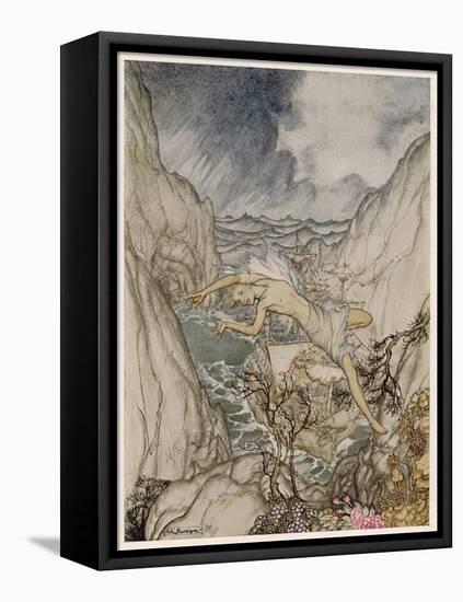 The Tempest, Ariel-Arthur Rackham-Framed Stretched Canvas