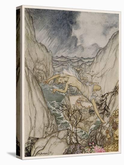 The Tempest, Ariel-Arthur Rackham-Stretched Canvas