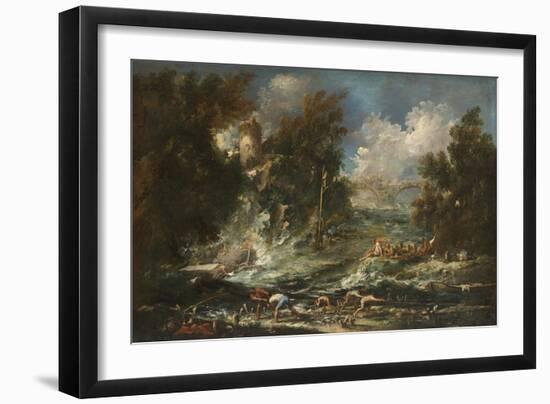 The Tempest, c.1710-1720-Alessandro Magnasco-Framed Giclee Print