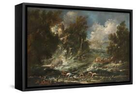 The Tempest, c.1710-1720-Alessandro Magnasco-Framed Stretched Canvas