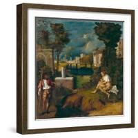 The Tempest, c1508-Giorgione-Framed Giclee Print