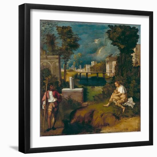 The Tempest, c1508-Giorgione-Framed Giclee Print