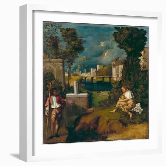 The Tempest, c1508-Giorgione-Framed Giclee Print