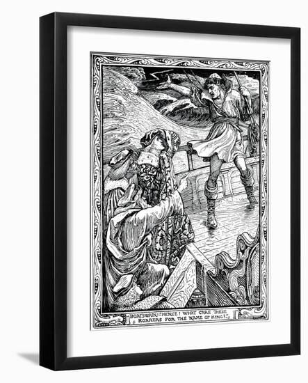 The Tempest - Caption-Walter Crane-Framed Giclee Print