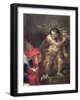 The Tempest, Detail of Caliban (Detail)-William Hogarth-Framed Giclee Print