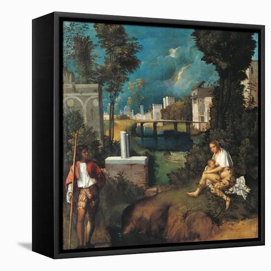 The Tempest-Giorgione da Castelfranco-Framed Stretched Canvas