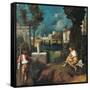 The Tempest-Giorgione da Castelfranco-Framed Stretched Canvas