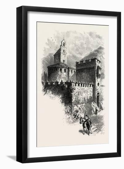 The Templars Church at Luz, the Pyrenees, France, 19th Century-null-Framed Premium Giclee Print