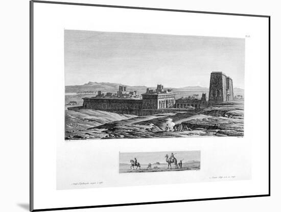 The Temple at Apollinopolis Magna, Etfu (Edf), Egypt, C1808-Baltard-Mounted Giclee Print
