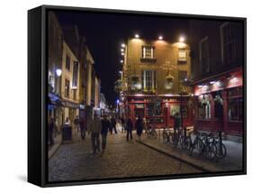 The Temple Bar Pub, Temple Bar, Dublin, County Dublin, Republic of Ireland (Eire)-Sergio Pitamitz-Framed Stretched Canvas