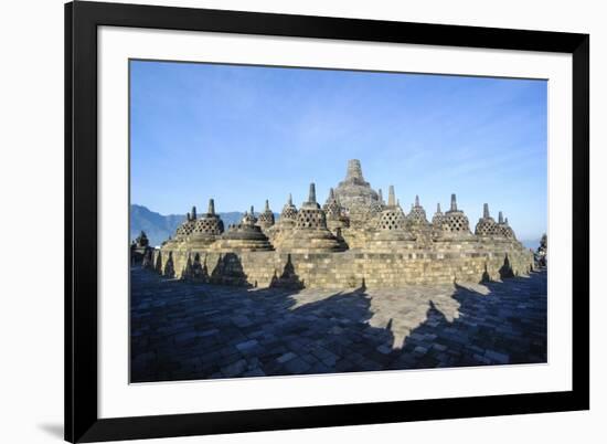 The Temple Complex of Borobodur, UNESCO World Heritage Site, Java, Indonesia, Southeast Asia, Asia-Michael Runkel-Framed Photographic Print