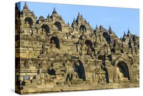 The Temple Complex of Borobodur, UNESCO World Heritage Site, Java, Indonesia, Southeast Asia, Asia-Michael Runkel-Stretched Canvas