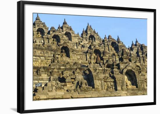 The Temple Complex of Borobodur, UNESCO World Heritage Site, Java, Indonesia, Southeast Asia, Asia-Michael Runkel-Framed Photographic Print