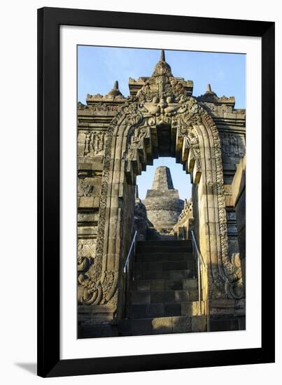 The Temple Complex of Borobodur, UNESCO World Heritage Site, Java, Indonesia, Southeast Asia, Asia-Michael Runkel-Framed Photographic Print