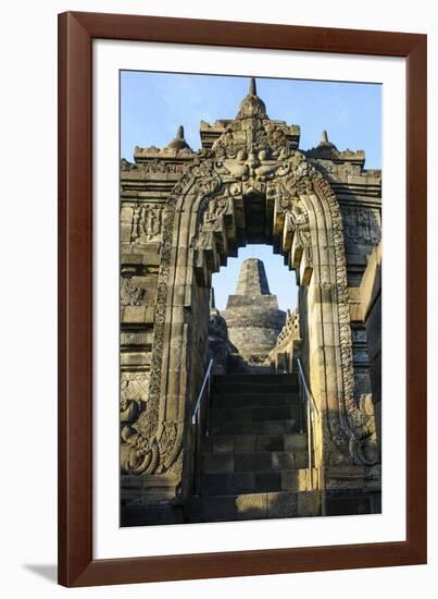 The Temple Complex of Borobodur, UNESCO World Heritage Site, Java, Indonesia, Southeast Asia, Asia-Michael Runkel-Framed Photographic Print