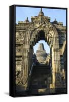 The Temple Complex of Borobodur, UNESCO World Heritage Site, Java, Indonesia, Southeast Asia, Asia-Michael Runkel-Framed Stretched Canvas