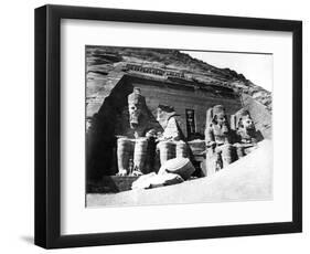 The Temple of Abu Simbel, Nubia, Egypt, 1878-Felix Bonfils-Framed Premium Giclee Print