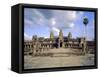 The Temple of Angkor Wat, Angkor, Siem Reap, Cambodia-Tim Hall-Framed Stretched Canvas