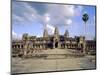 The Temple of Angkor Wat, Angkor, Siem Reap, Cambodia-Tim Hall-Mounted Photographic Print