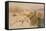 The Temple of Apollo at Bassae-Edward Lear-Framed Stretched Canvas
