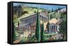 The Temple of Apollo at Delphi-Giovanni Ruggero-Framed Stretched Canvas