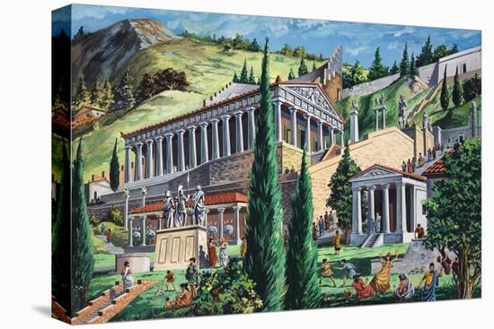 The Temple of Apollo at Delphi-Giovanni Ruggero-Stretched Canvas