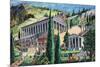 The Temple of Apollo at Delphi-Giovanni Ruggero-Mounted Giclee Print