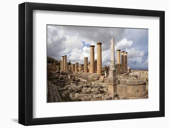 The Temple of Apollo, Cyrene, UNESCO World Heritage Site, Libya, North Africa, Africa-Oliviero Olivieri-Framed Photographic Print