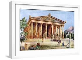 The Temple of Artemis, Ephesus, Turkey, 1933-1934-William Harold Oakley-Framed Giclee Print