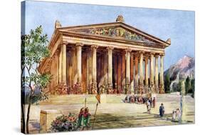 The Temple of Artemis, Ephesus, Turkey, 1933-1934-William Harold Oakley-Stretched Canvas