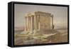 The Temple of Athena Nike. View from the North-East, 1877-Carl Friedrich Heinrich Werner-Framed Stretched Canvas