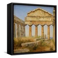 The Temple of Athena, Paestum-Constantin Hansen-Framed Stretched Canvas