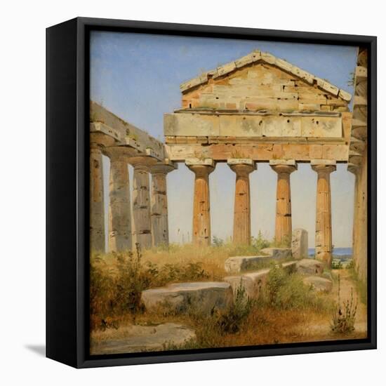 The Temple of Athena, Paestum-Constantin Hansen-Framed Stretched Canvas