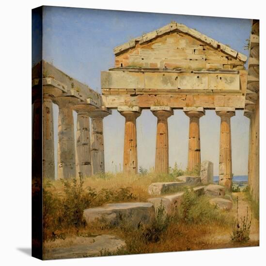 The Temple of Athena, Paestum-Constantin Hansen-Stretched Canvas