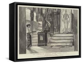The Temple of Buddha's Tooth, Kandy, Ceylon-Charles Edwin Fripp-Framed Stretched Canvas